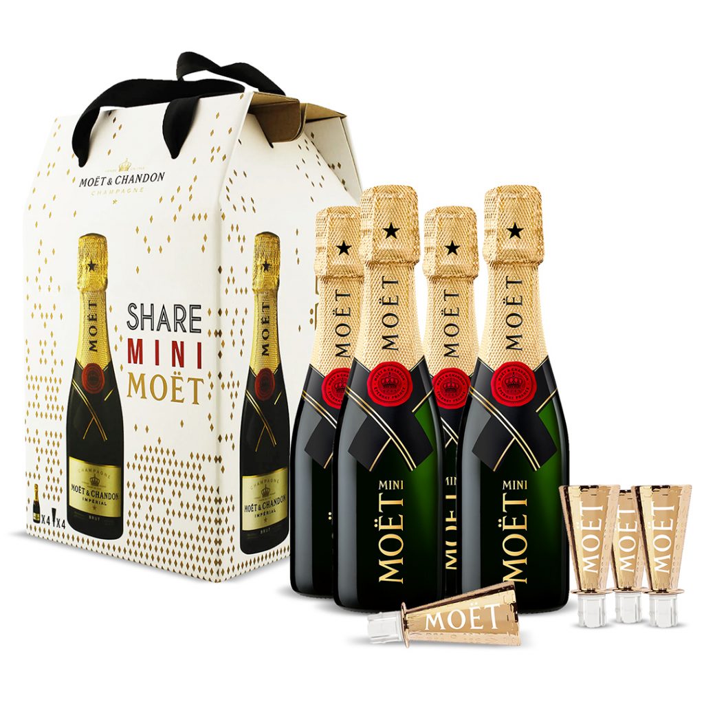 Moet 6-Pack of Mini Champagne Bottles