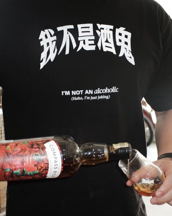 I'M NOT AN alcoholic 我不是酒鬼 T-Shirt