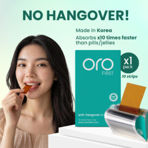 ORO Hangover Prevention Strips - 1 Box (10 Servings)